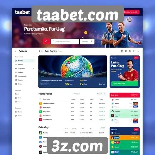 Explorando a interface do usuário do taabet.com