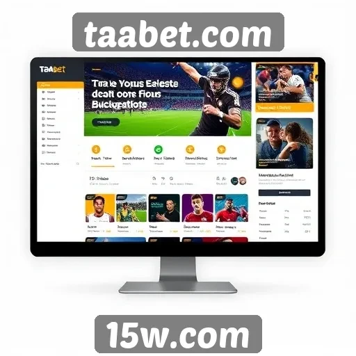 Navegação e design do site taabet.com