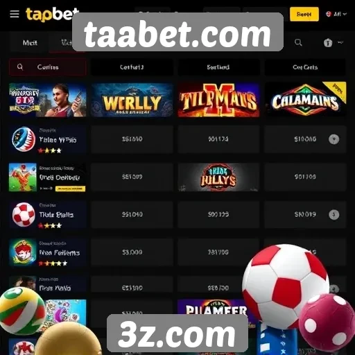 Comparativo de jogos disponíveis na taabet com concorrentes