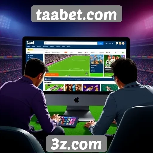 Experiência do usuário no site taabet.com